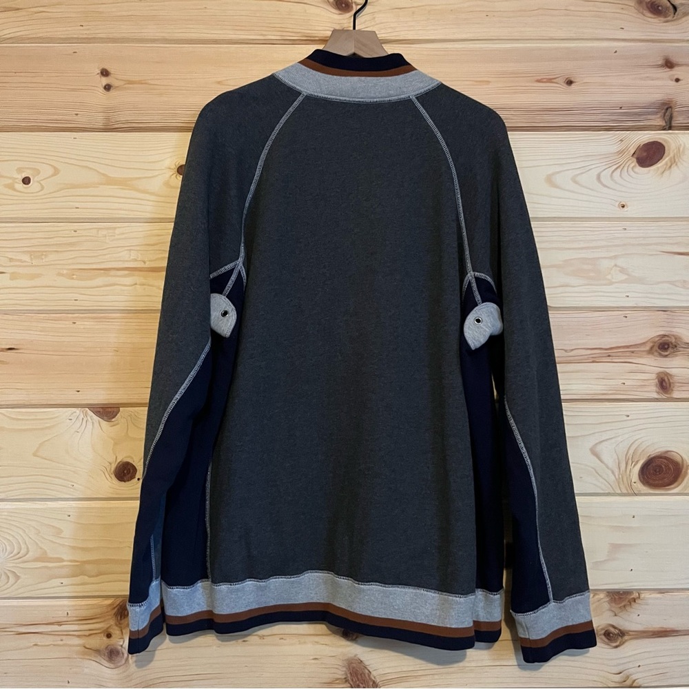 Carbon 2 Cobalt 100% Cotton 1/4 Zip Sweater - Picture 3 of 5